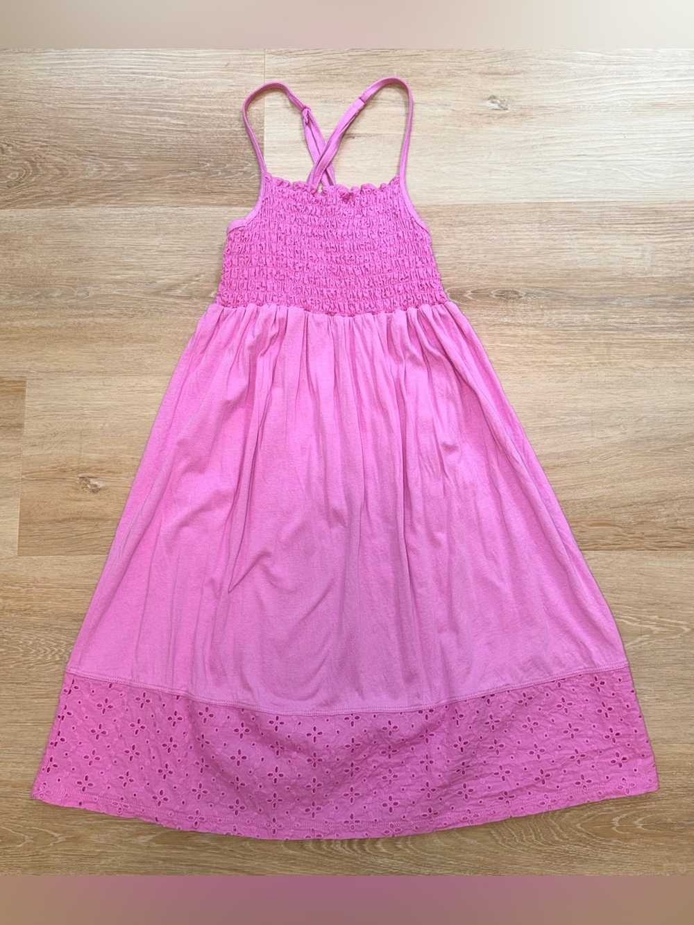 Splendid Girls Smocked Eyelet Sundress